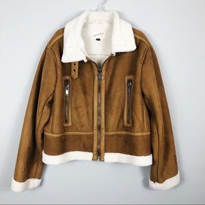 Universal Thread | Suede & Sherpa Biker Jacket